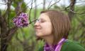 IMG_3279 Amanda smelling flowers